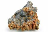 Botryoidal Orpiment with Hutchinsonite Over Pyrite - Peru #260130-1